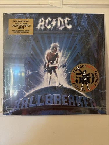 AC/DC - Ballbreaker ( Sealed , Colored Gold Anniversary Vinyl Record )