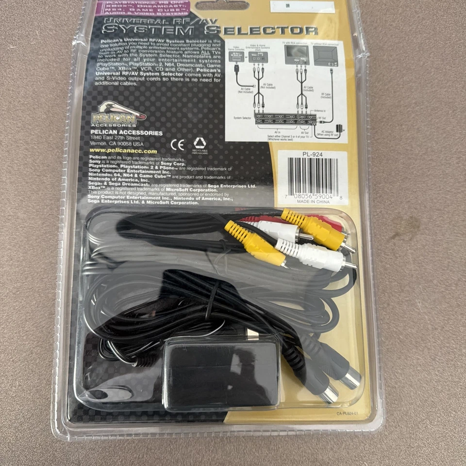 Pelican PL-924 Universal RF/AV System Selector Component AV Retro Gaming S-Video - Image 2 of 4