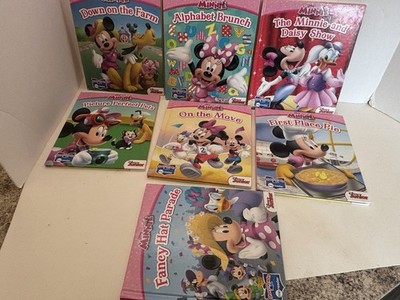 Disney Minnie Mouse Me Reader Book Lot 7 Board Books Only NO READER Disney Jr