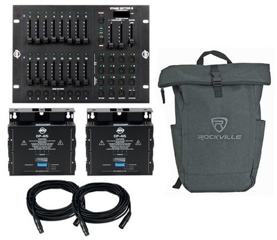 American DJ STAGE PAK 1 DMX Lighting Control Kit w/Stage Setter+Dimmer Packs+Bag