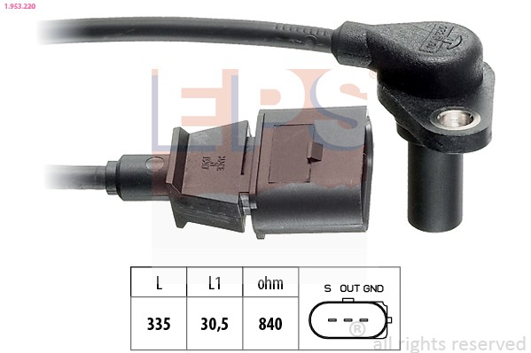 EPS Sensor Umdrehungen, Automatikgetriebe 1.953.220 FüR VW Audi Seat Skoda-image