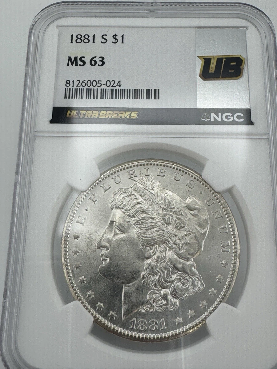 MS 63 Graded 1881 Year Morgan US Dollars (1878-1921) for sale | eBay