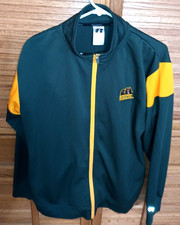 Baylor Bears Mens Large Full Zip Jacket Russell Athletics Green