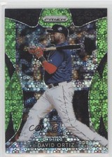 2019 Panini Prizm Tier III Lime Green Donut Circle /199 David Ortiz #222 HOF 0p0
