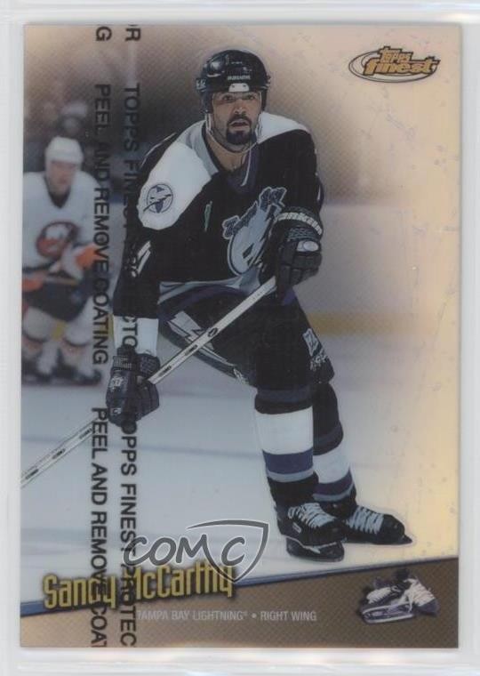 1998-99 Topps Finest Refractor Sandy McCarthy #124 6m1