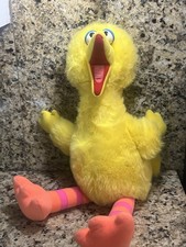 Big Bird Sesame Street Playskool 1986 Pull-String Talking Plush Stuffed Animal