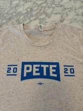Pete Buttigieg For President 2020 T-Shirt Size Large Made In USA Mayor Rare