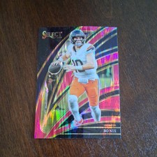 Panini Select 2025 Pink Prizm Club Level Bo Nix Broncos Football Card #211