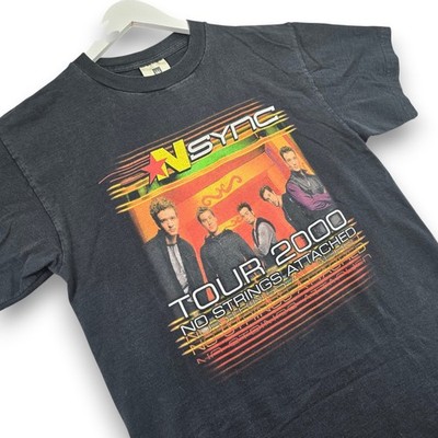 WINTERLAND *NSYNC Tour 2000 Men s Faded Black M T-Shirt 100% Pre-Shrunk Cotton
