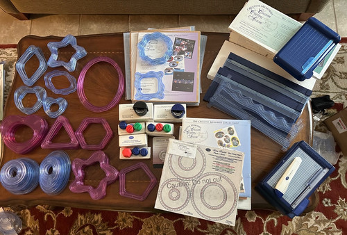 Creative Memories CCS PATTERNS ~TEMPLATES ~Ovals~CIRCLES~HEARTS~DIAMOND~STARS++