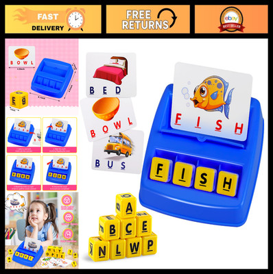 Educational Matching Letter Game - Spelling & Memory Boosting Toy for Kids 3-8