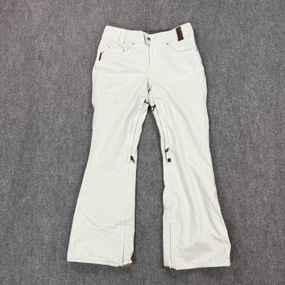 Holden Snow Pants Womens Large White Insulated Ski Snowboard Bootcut Lined
