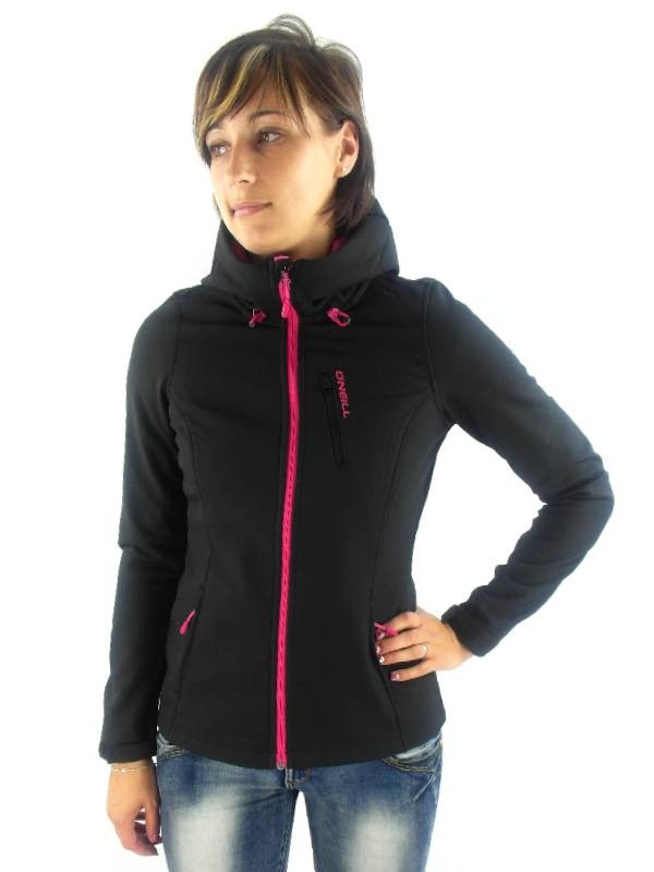 O'Neill Fleece Jacket Functional Jacket Frame Black Hyperfleece Hood image 2