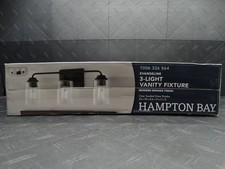 Hampton Bay Evangeline 23" 3-Light Modern Bronze Farmhouse Bathroom Vanity Light