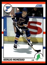 1990-91 Score Canadian Sergio Momesso #224 St. Louis Blues Rookie NHL Hockey RC