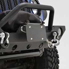 Universal Front License Plate Frame for 10" Winch Hawse Fairlead License Plat...