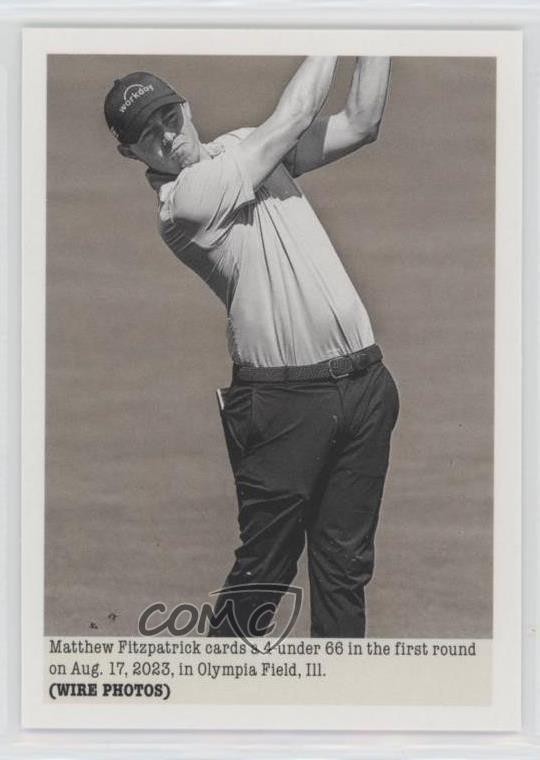 2024 Upper Deck Portfolio Wire Photos Matthew Fitzpatrick #145 13c4