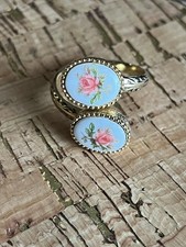 SARAH COVENTRY SWEET BRIAR RING GOLD TONE Size 7 Adjustable Vintage 1970s