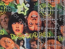 Custom 100 Cotton Woven Fabric Drop Dead Fred Movie By The 1/4 Yard 9x56