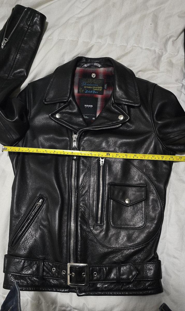 Schott X Haven Leather Jacket Limited Perfecto 529HN Men Schott X Haven Leather Jacket Limited Perfecto 529HN Men