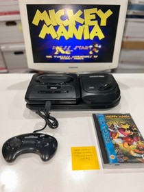 Sega CD Model 2 System + Sega Genesis Model 2 Console + Mickey Mania Game! #3