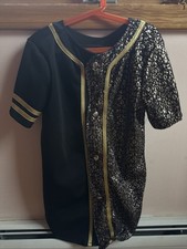 Weissman Girls Dance Top Jacket Gold Black Age 14-16