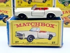 Vintage 1960s Lesney Matchbox #27 MERCEDES BENZ 230 SL MINTY w/Original Box!