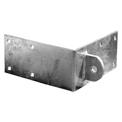 10'' L x 5'' H x 1/4'' T Galvanized Steel Male Outside Corner Bracket w 1/2'' Tab