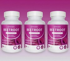 3PCS Rosabella Organic BeetRoot Natural Energy Boost Blood Pressure 60 Capsule