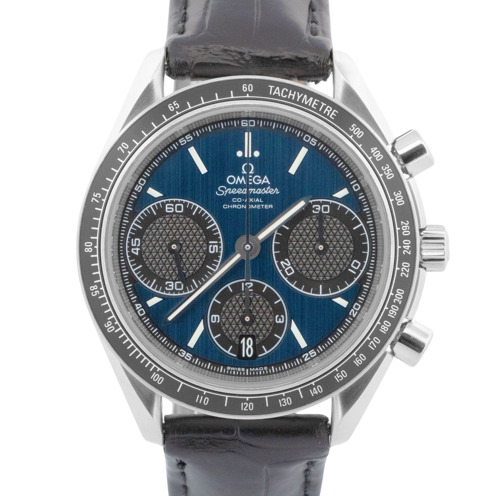 PAPERS Omega Speedmaster Racing Steel Leather 40mm 326.32.40.50.03.001 Watch BOX