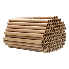 Mason Bee Tubes 100 Pack - 6" Length x 5/16" Diameter Kraft Paper Nesting Tub...