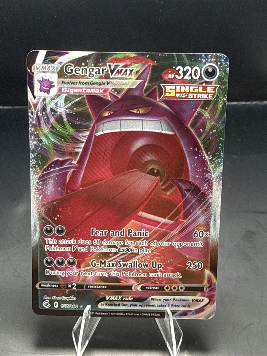 Pokmon Gengar VMAX 157/264 Swsh08: Fusion Strike Holo | eBay