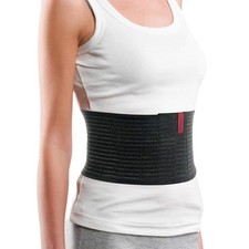 ORTONYX 6.25 in Abdominal Binder for Support After Surgery, Men Women, Black