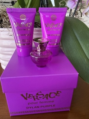 Versace Dylan Purple Gift Set Mini Travel Size Perfume & Body Lotion