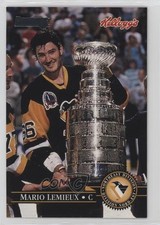 1995-96 Donruss Kellogg's Mario Lemieux (The Cup) HOF 0u2j