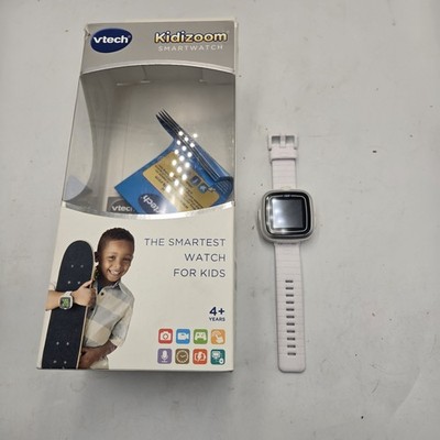 Vtech KidiZoom Kids Smart Watch DX3 Tested & Works white COLOR Charging Cord. 