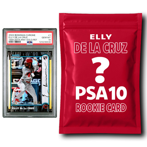 Elly De La Cruz PSA 10 Graded Rookie Baseball Card Mystery Pack