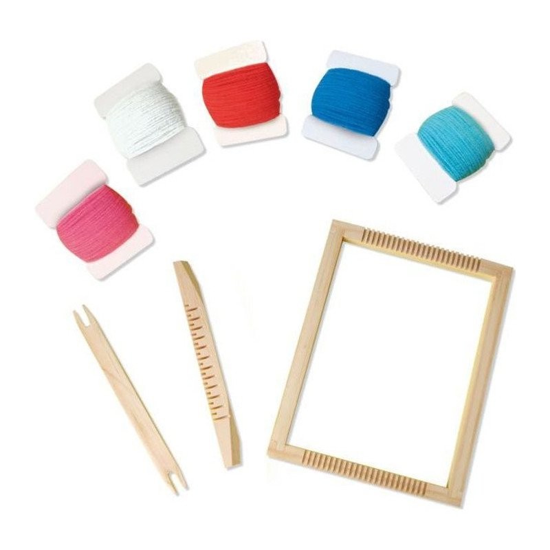 Jeu de tissage SES Creative fils de couleurs pour après-midi créatif
