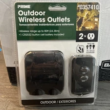 Outdoor Wireless Outlet w/ Remote - Prime #0357410