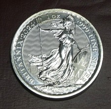 Royal Mint 2024 King Charles III Britannia Silver 1oz Bullion Coin 999