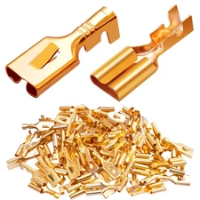 Twidec/100PCS 7.8mm Female Spade Connector Quick Female, 7.8MM-100PCS