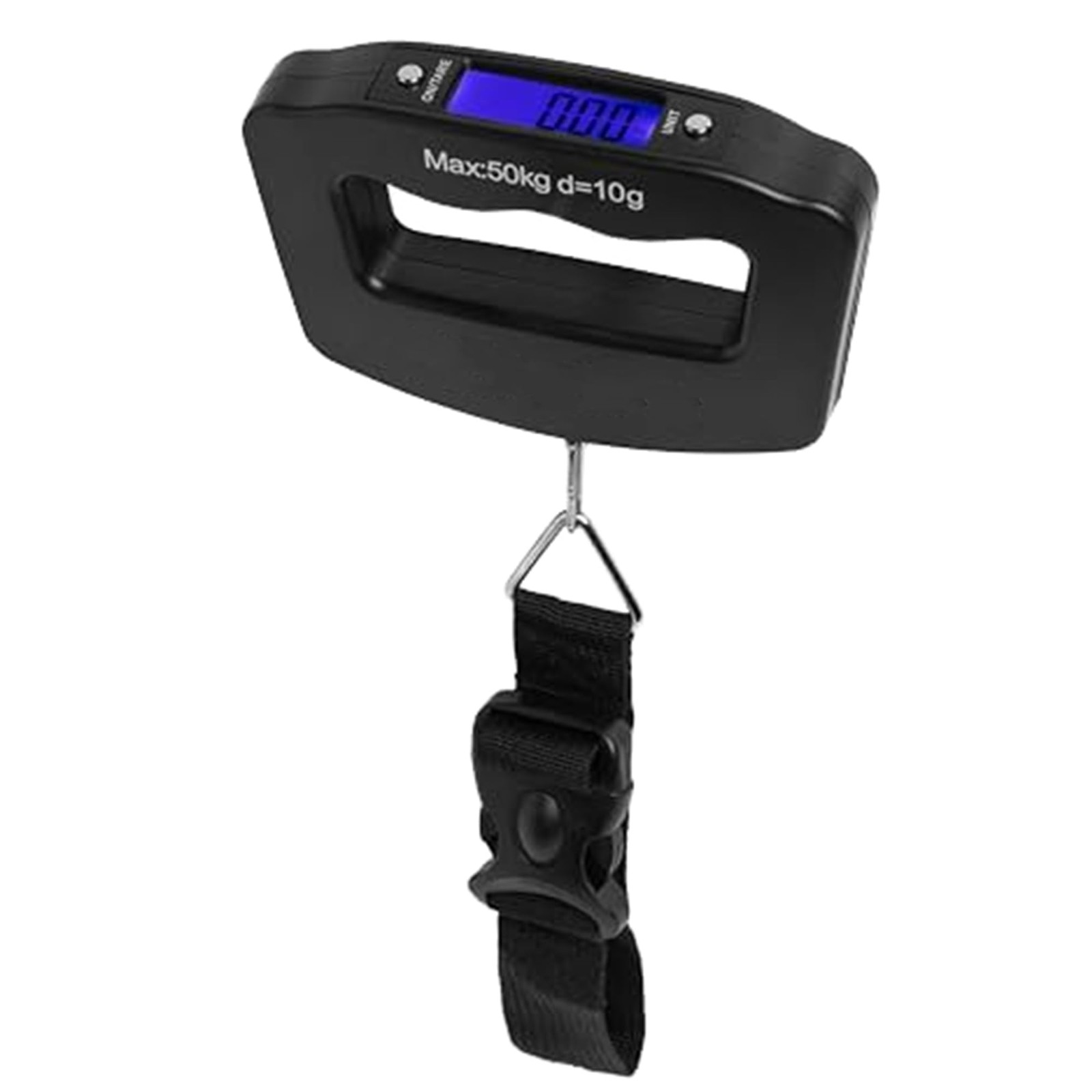 MSC Portable Digital Luggage Scale Electronic Suitcase 1 Pack, Black