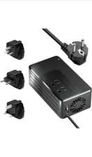 1200W Universal Travel Adapter Converter Step-Down 220V to 110V, Pure Sine Wave