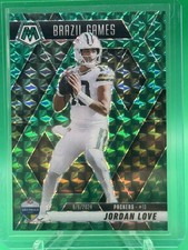 Jordan Love Brazil Games Green Mosaic Prizm 2025 Panini Mosaic - #265 Packers