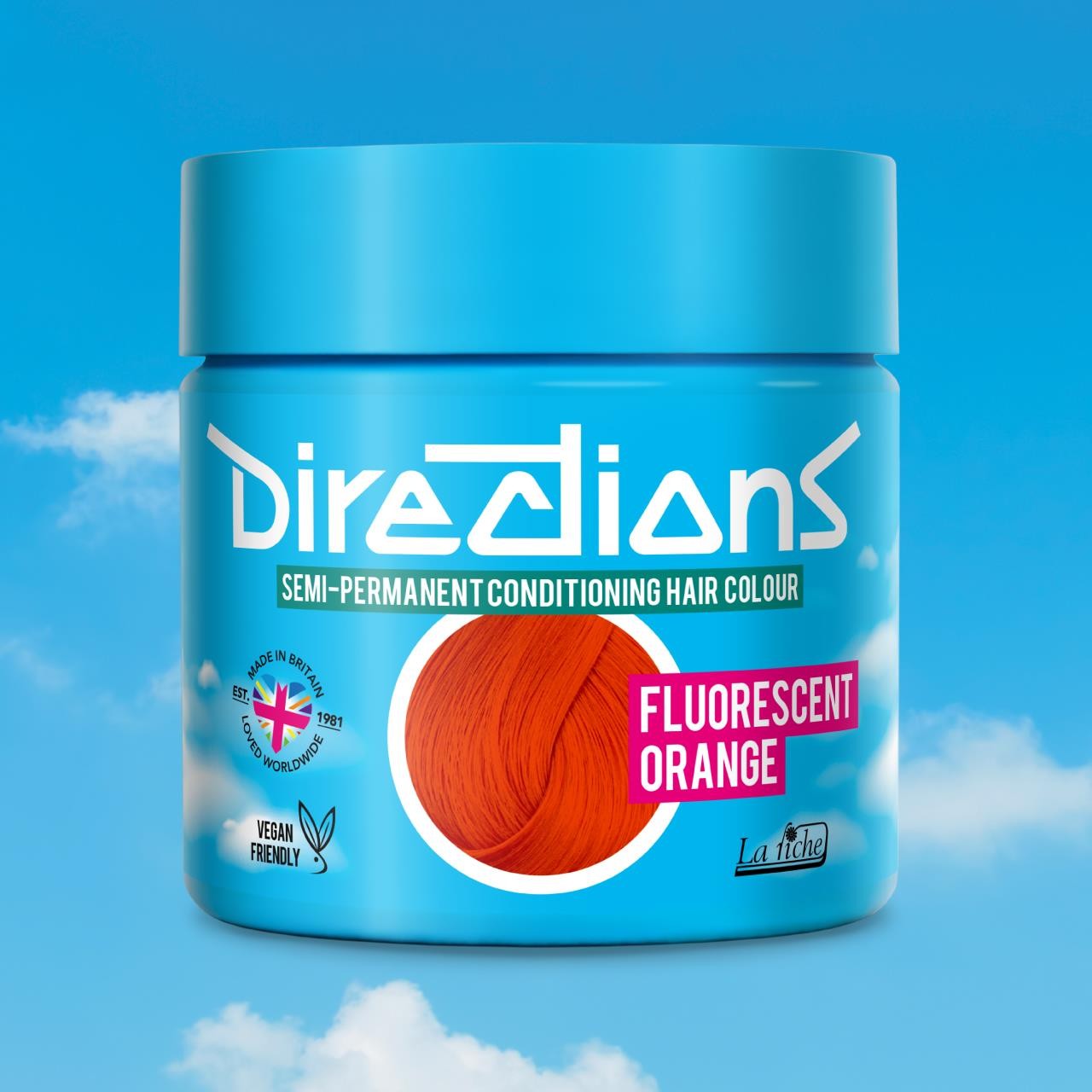 Directions Semi-Permanent Hair Colour Fluorescent Orange 100ml