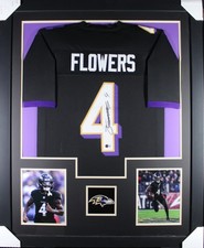 ZAY FLOWERS (Ravens black TOWER) Signed Autographed Framed Jersey JSA