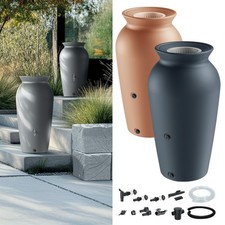 Rainwater Tank Water Butt Garden Storage Barrel Container 230L 120L + Connectors