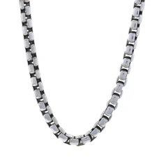 David Yurman 20" Box Chain Necklace 5.2mm 19 3/4" -