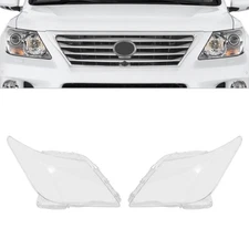 For 2007-2012 Lexus LX570 Headlight Lens Covers Headlight Covers Pair Left+Right