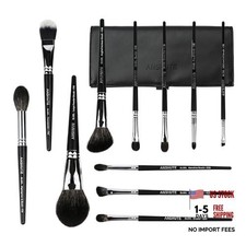 11-Piece Professional Natural Goat Hair Makeup Brush Set